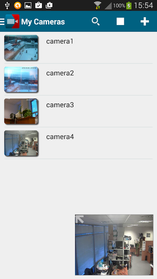Android application RTSP Player Pro screenshort