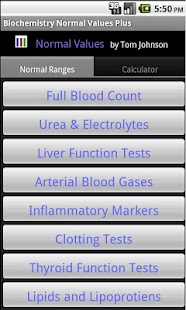 Biochemistry Values Plus