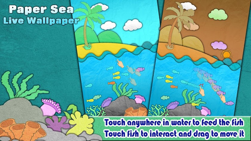 Paper Sea Live Wallpaper Screen 3