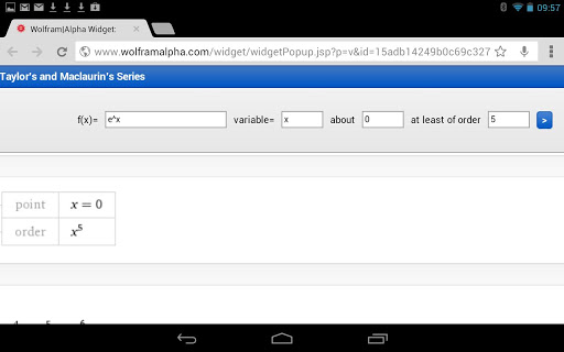 Taylors Mac Series Calculator