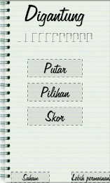 Digantung, Indonesia permainan poster 4