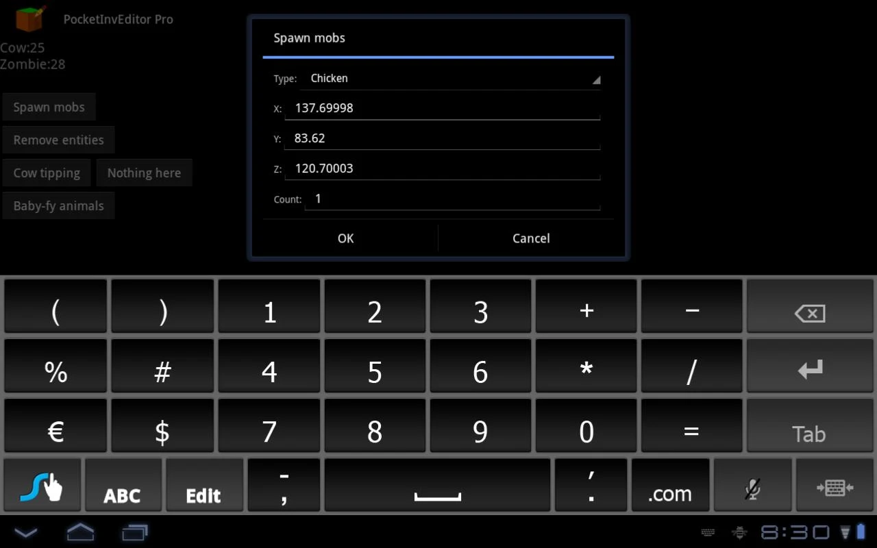    PocketInvEditor Pro- screenshot  