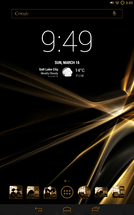 Luxurious Gold CM11 AOKP Theme - screenshot