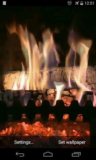 Fireplace Video Live Wallpaper