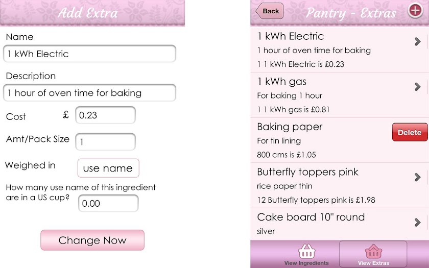 Cost A Cake Pro Screen 2