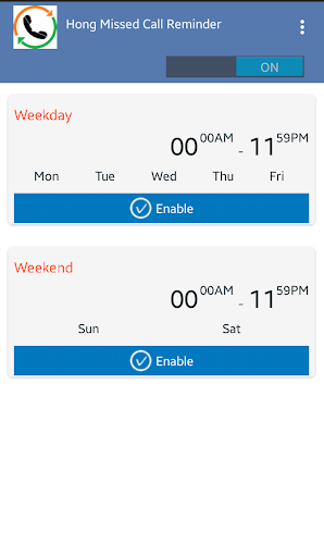 Hong Missed Call Reminder