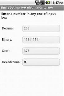 Binary Decimal Hex Converter