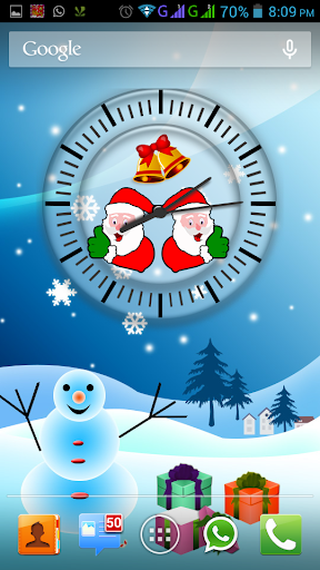 Santa Clock HD