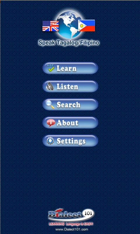Speak Tagalog/Filipino Screen 1
