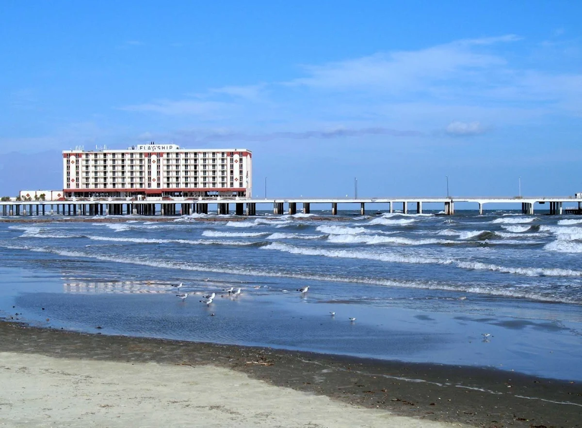 beach-galveston-texas - A beach in Galveston, Texas. 