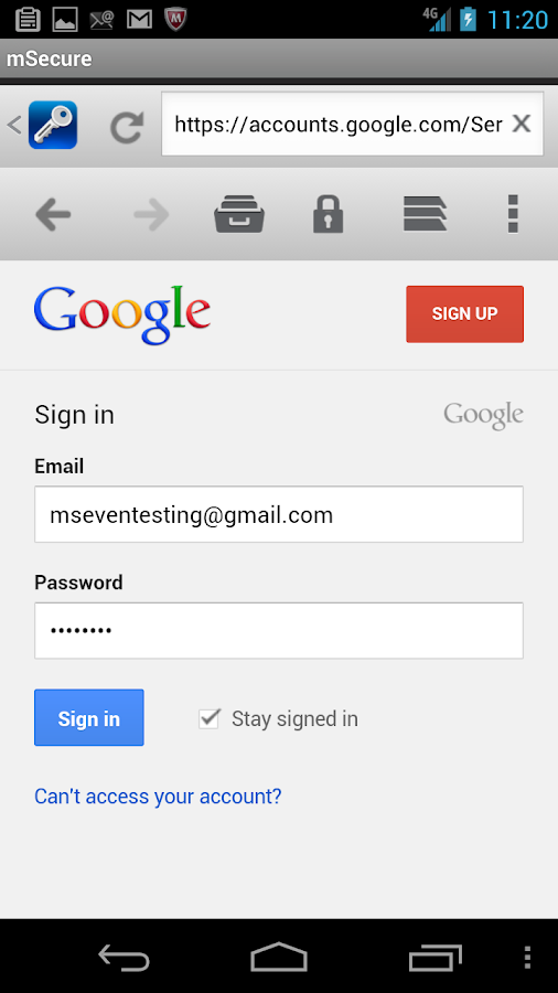 mSecure - Password Manager - screenshot