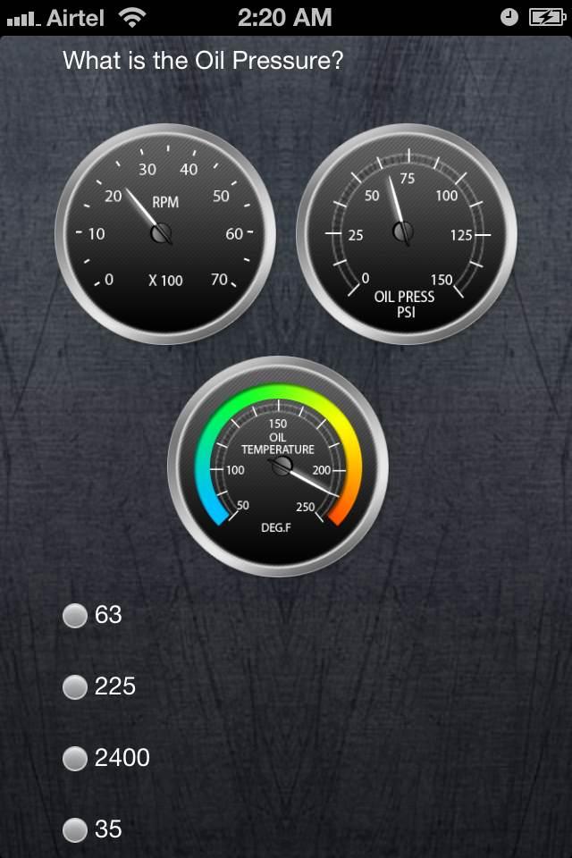 Pilot Aptitude Training Test Screen 3