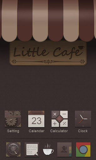 Little cafe GO Launcher Theme