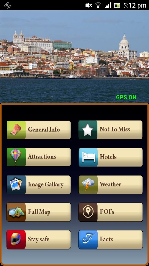 Android application Lisbon Offline Travel Guide screenshort