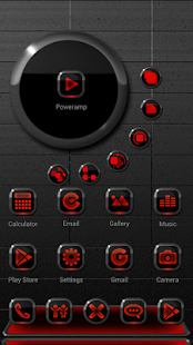 NEON RED Next Launcher Theme(圖2)-速報App