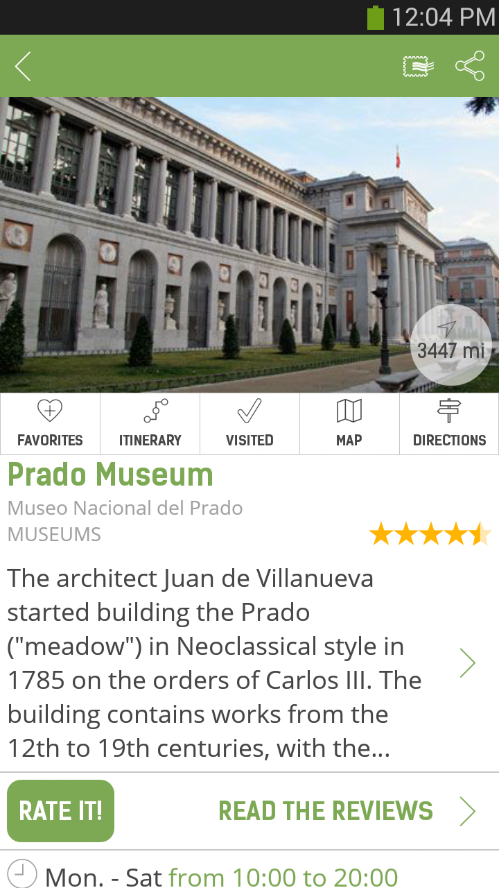 Madrid Travel Guide – mTrip Screen 2