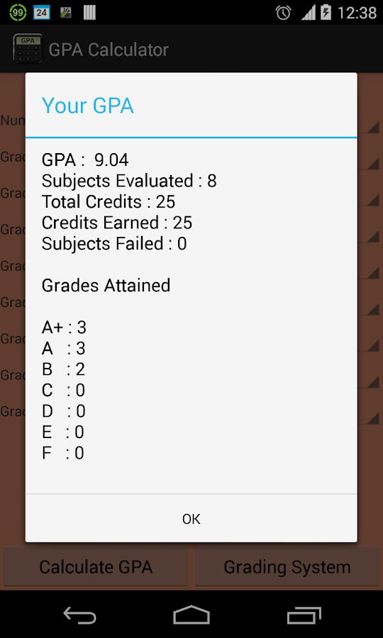 GPA Calculator - screenshot