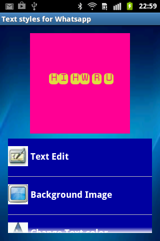 Text art for Whatsapp Screen 3