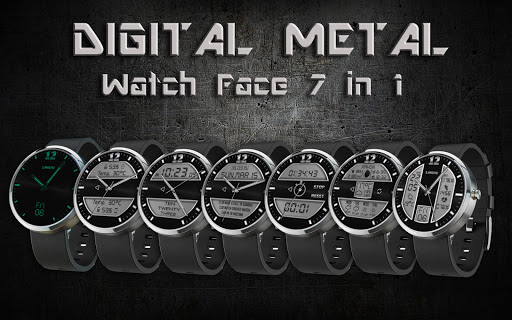 Digital Metal 7 in 1 Wear Face