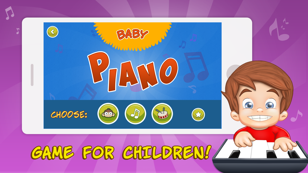 Android application Kid synth - Baby piano screenshort
