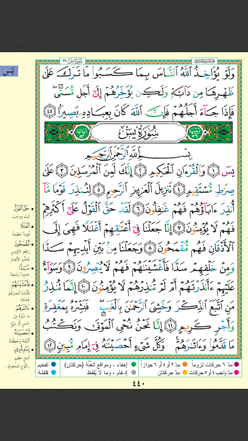 Android application Tajweed Quran screenshort