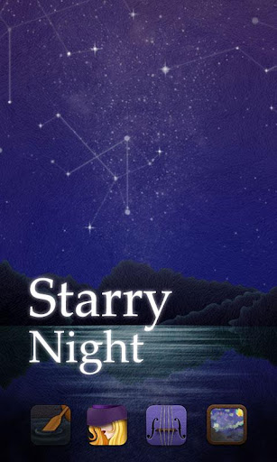 Starry Night GO Launcher Theme