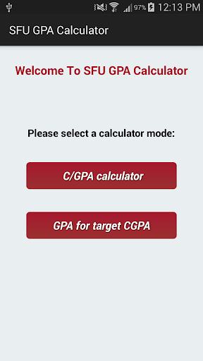 SFU GPA Calculator