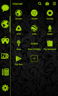 Free Stamped Holo Green Pk SL Theme APK for PC