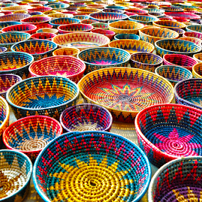 Mexican Baskets II by Carlos Casillas - Artistic Objects Cups, Plates & Utensils