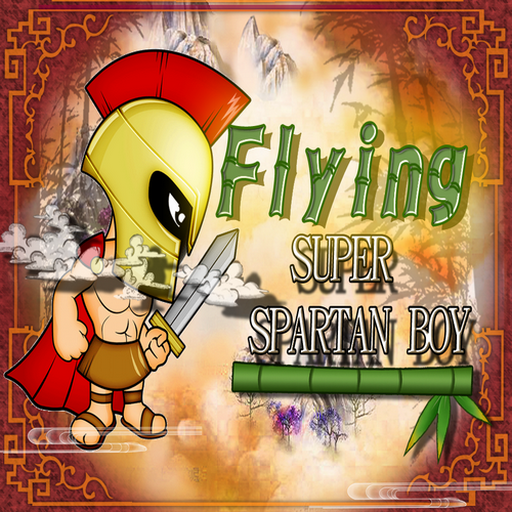 Flying Super Spartan Boy LOGO-APP點子