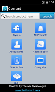 OpenCart-Native Android Store Screenshots 1