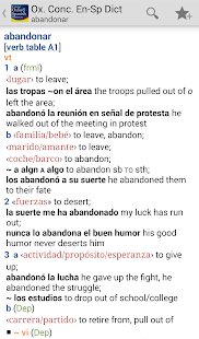 Concise Oxford Spanish Dict Screenshots 16