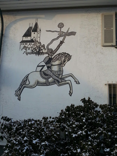 Wall Painting of a Knight