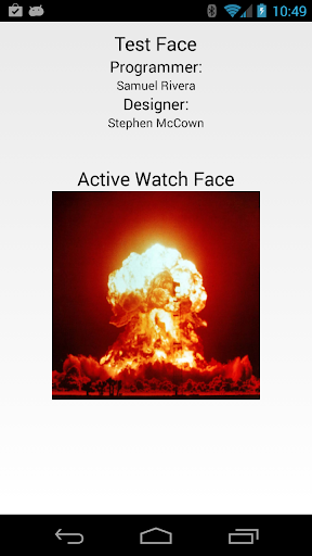 Nuclear Watch Face for Wear