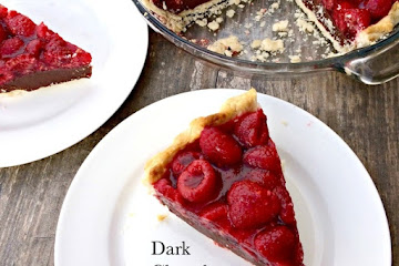 Dark Chocolate Raspberry Pie
