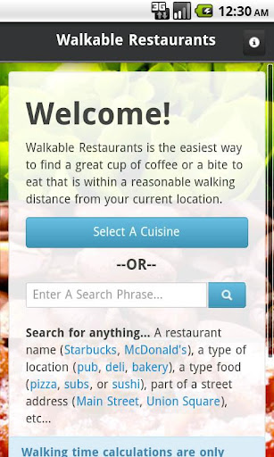 Walkable Restaurants