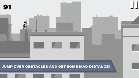 Stickman Rooftop Runner