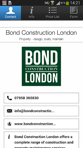 Bond Construction London