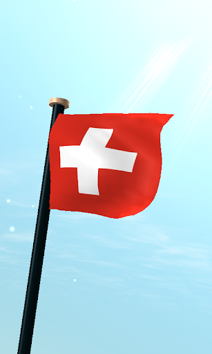 Switzerland Flag 3D Wallpaper