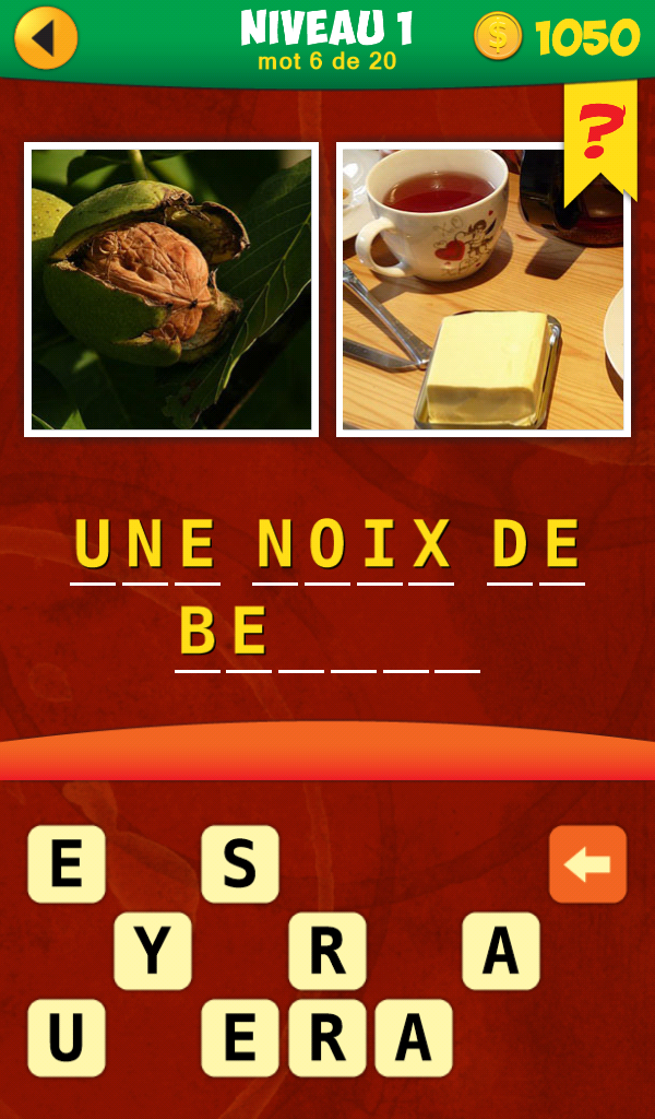 Android application 2 Pics 1 Phrase Word Game screenshort