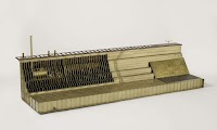 Model of part of a floating dock