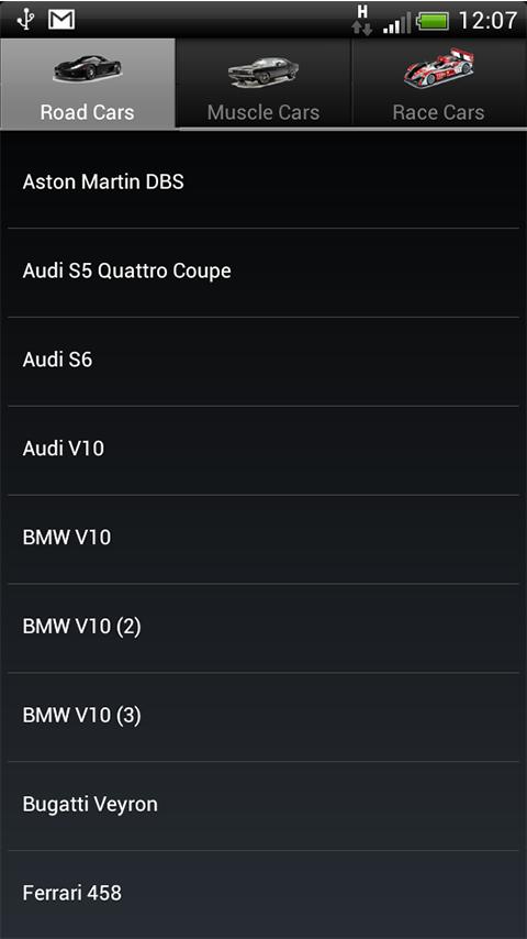 Best Car Sounds Screen 2