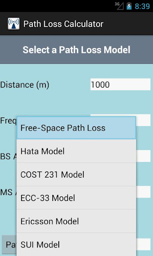 Path Loss Calculator