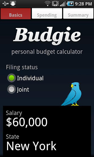 Budgie Budget Calculator