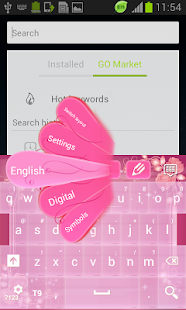 Pink Keyboard Rose Theme - screenshot thumbnail