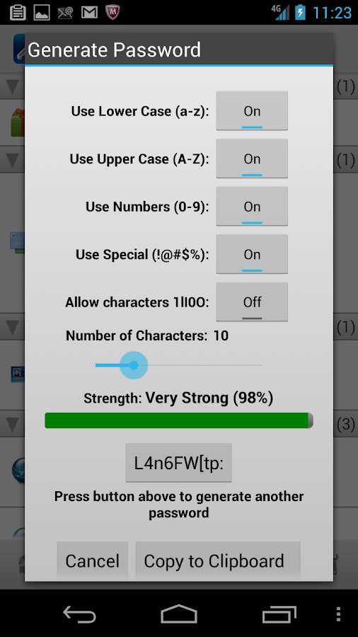 mSecure - Password Manager - screenshot