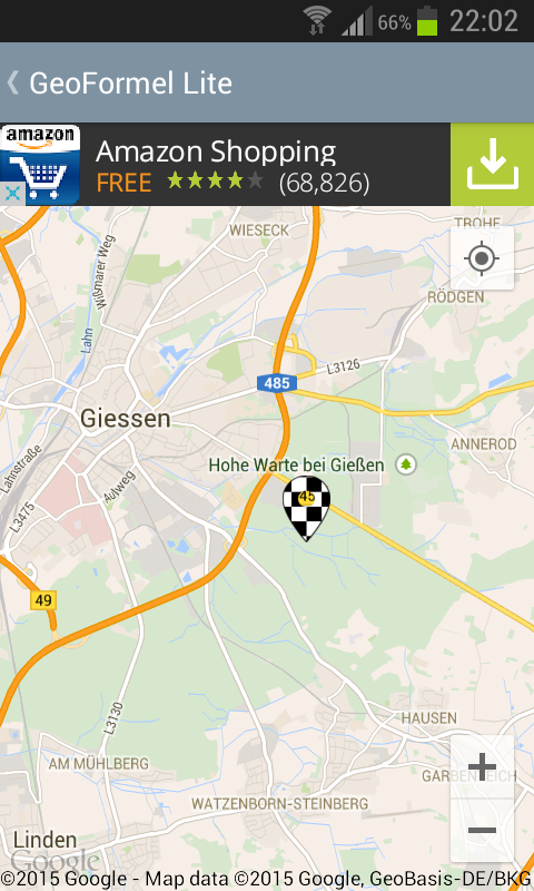   GeoFormel Lite - 4 Geocaching- screenshot  