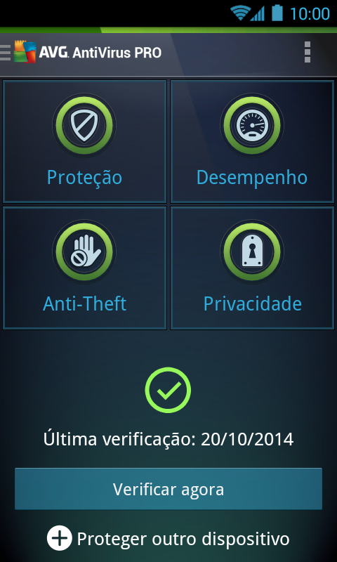 Antivírus PRO: AVG AntiVirus - screenshot