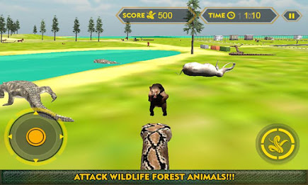 Wild Forest Snake Attack 3D poster 1