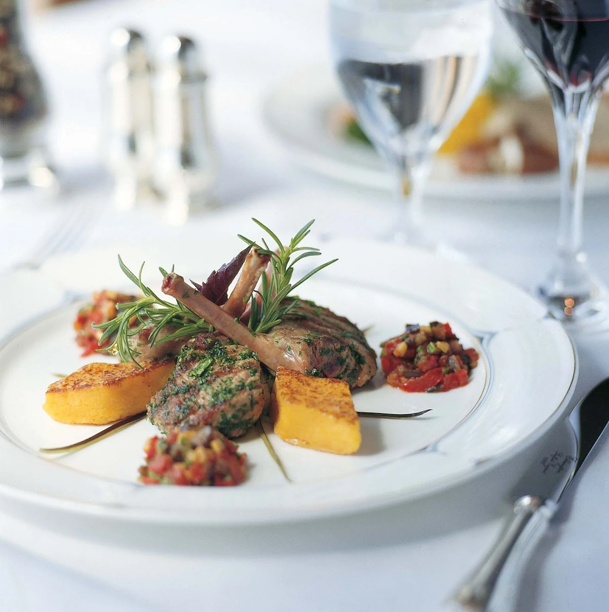 Culinary-Experiences-Lamb-Chops-1 - Succulent lamb chips are expertly prepared on the Crystal Symphony.